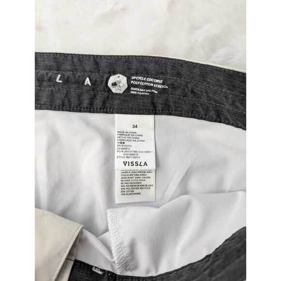 Vissla Boardshorts Mens 34 Multicolor Colorblock‎ Swim Trunks Beach Surfing - Picture 6 of 10